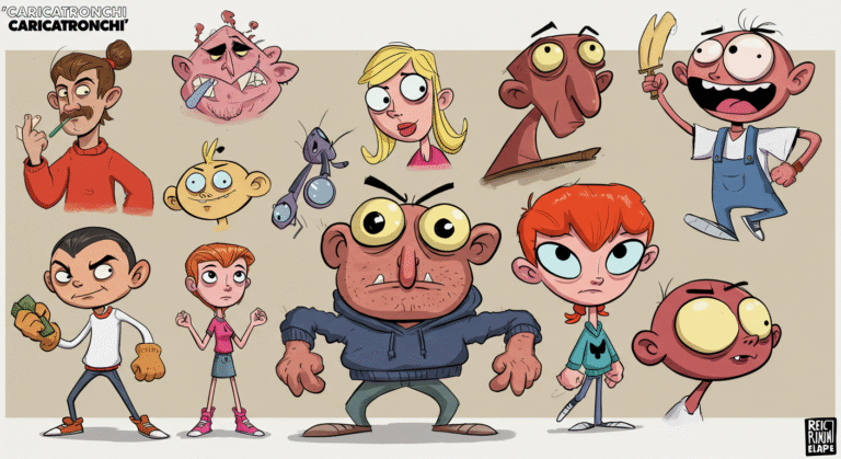 Caricatronchi: A Bold New Direction in Digital Character Design