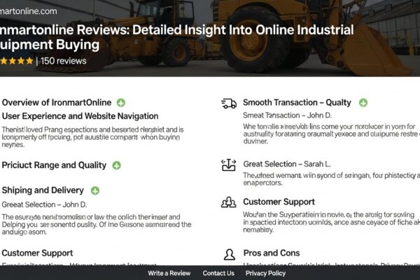 Ironmartonline Reviews : Detailed Insight Into Online Industrial Equipment Buying