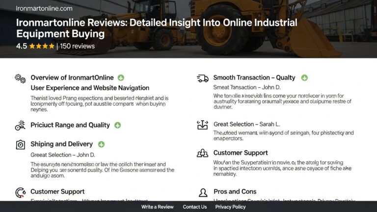 Ironmartonline Reviews : Detailed Insight Into Online Industrial Equipment Buying